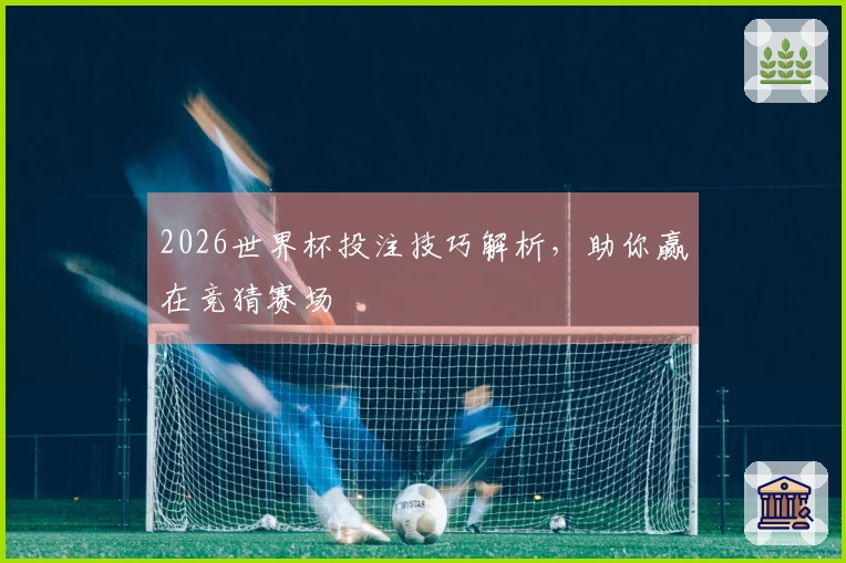 2026世界杯投注技巧解析，助你赢在竞猜赛场