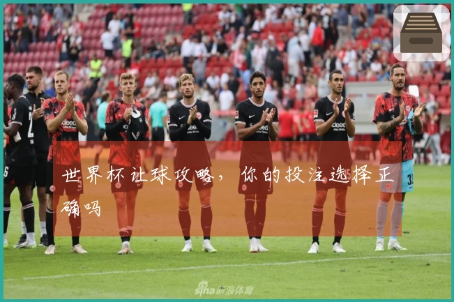 世界杯让球攻略，你的投注选择正确吗